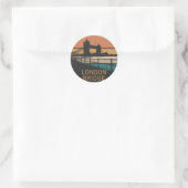 London Bridge Runder Aufkleber (Tasche)