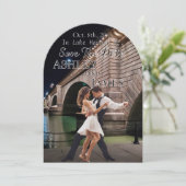 London Bridge Save the Date Einladung (Stehend Vorderseite)