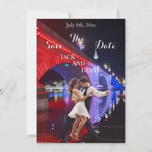 London Bridge Save the Date Einladung (Vorderseite)