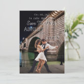 London Bridge Save the Date Einladung (Stehend Vorderseite)