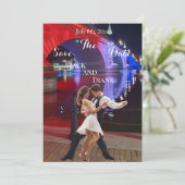 London Bridge Save the Date Einladung (Stehend Vorderseite)