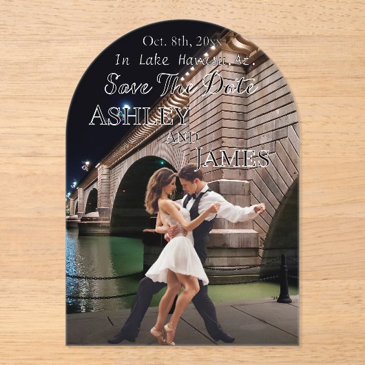 London Bridge Save the Date Einladung (Vorderseite)