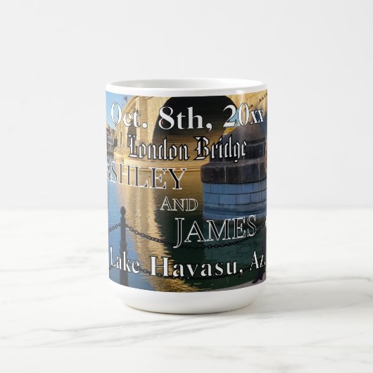 London Bridge Wedding Destination Kaffeetasse (Mittel)