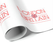 LONDON BRITAIN GESCHENKPAPIER (Rolleneckpunkt)