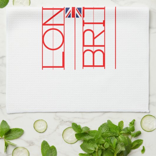 LONDON BRITAIN GESCHIRRTUCH (Gefaltet)