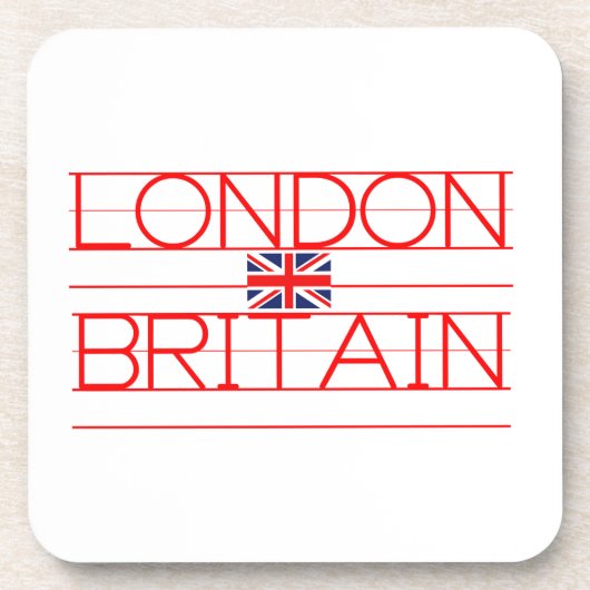 LONDON BRITAIN GETRÄNKEUNTERSETZER (Vorderseite)