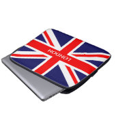London Britische Flagge Laptopschutzhülle (Vorne Knopf)