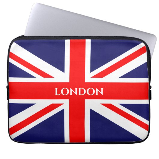 London Britische Flagge Laptopschutzhülle (Vorderseite)