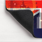 London-Britische Flagge_ Mousepad (Ecke)