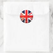 London-Britische Flagge_ Runder Aufkleber (Tasche)