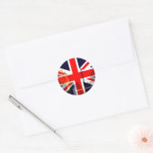 London-Britische Flagge_ Runder Aufkleber (Umschlag)