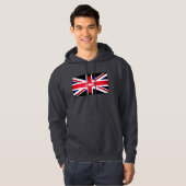 London/British Flag Black Hoodie (Vorne ganz)