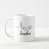 London British Illustration Kaffeetasse (Links)
