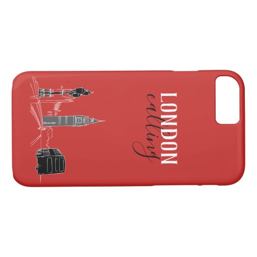 London British Red Case-Mate iPhone Hülle (Rückseite (Horizontal))