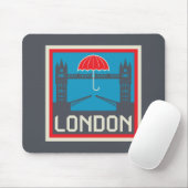 London-Brücke mit Regenschirm Mousepad (Mit Mouse)
