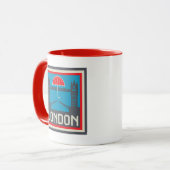 London-Brücke mit Regenschirm Tasse (Vorderseite Links)