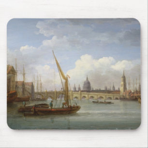 London-Brücke, mit St Paul Kathedrale in den Di Mousepad