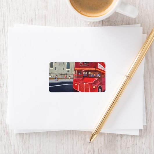 London Bus Adressetiketten  (Insitu)