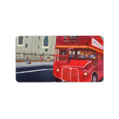 London Bus Adressetiketten  (Vorne)