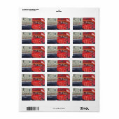 London Bus Adressetiketten  (Vorne)