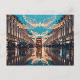 London-Bus an der Regent Street Postkarte