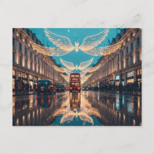 London-Bus an der Regent Street Postkarte
