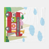 London Bus Baby Blanket Fleecedecke (Vorderseite (Horizontal))