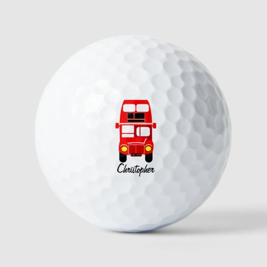 London Bus Design Golfball (Vorderseite)
