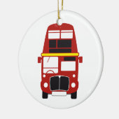 London-Bus-Doppeldecker-Weihnachtsbaumverzierung Keramikornament (Links)