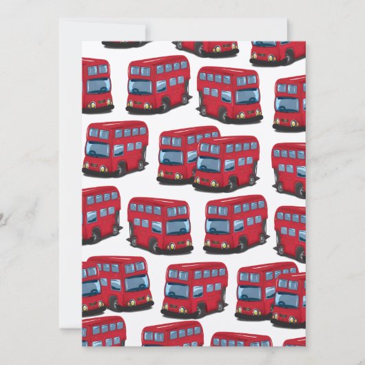 London Bus Einladung (Vorderseite)