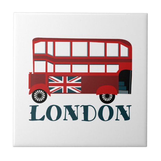 London Bus Fliese (Vorderseite)