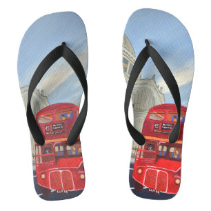 London Bus Flip Flops Badesandalen