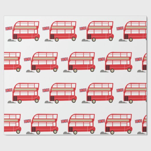 London Bus Geschenkpapier (Flach)