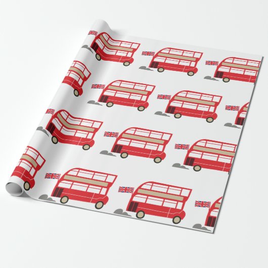 London Bus Geschenkpapier (Ungerollt)