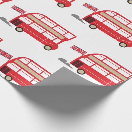 London Bus Geschenkpapier (Ecke)