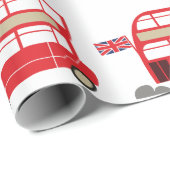 London Bus Geschenkpapier (Rolleneckpunkt)