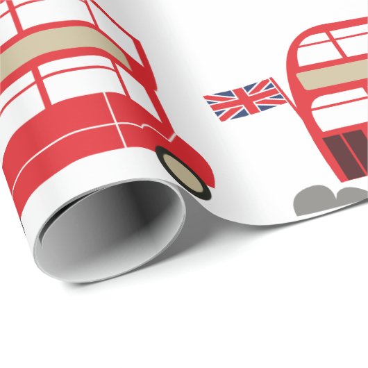 London Bus Geschenkpapier (Rolleneckpunkt)