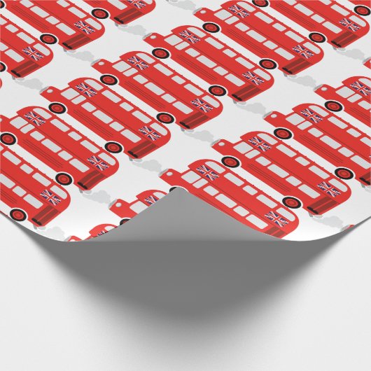 London Bus Geschenkpapier (Ecke)