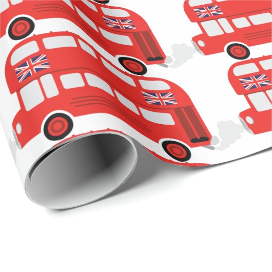 London Bus Geschenkpapier (Rolleneckpunkt)