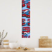London Bus Growth Chart. Poster (Küche)