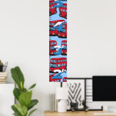 London Bus Growth Chart. Poster (Heimbüro)