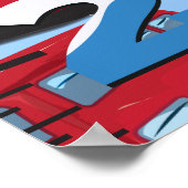 London Bus Growth Chart. Poster (Ecke)