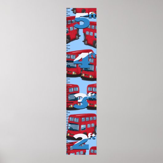 London Bus Growth Chart. Poster (Vorne)