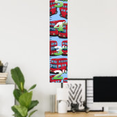 London Bus Growth Chart. Poster (Heimbüro)