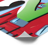 London Bus Growth Chart. Poster (Ecke)