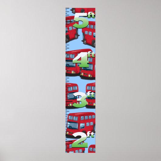 London Bus Growth Chart. Poster (Vorne)