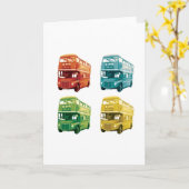 London-Bus-Gruß-Karte Karte (Gelbe Blume)