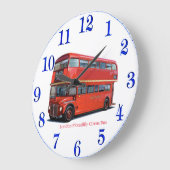 London Bus image for Acrylic Wall Clock Große Wanduhr (Winkel)