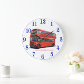 London Bus image for Acrylic Wall Clock Große Wanduhr (Zuhause)