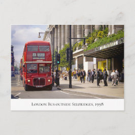 London Bus in Selfridges in Oxford St 1998 Postkarte